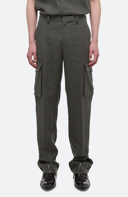 Zip Detail Carpenter Cargo Pants in Graphite