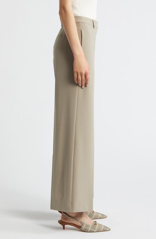 Shop Open Edit Wide Leg Pants In Grey Chia