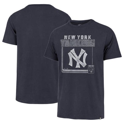 Men's '47 Blue New York Yankees Big Leaguer Tubular Tie-Dye Tank Top