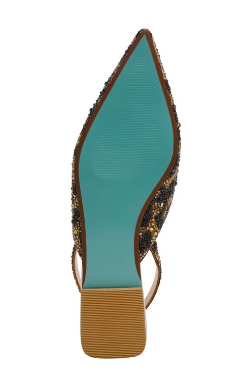 Shop Betsey Johnson Vance Pointed Toe Slingback Flat In Leopard