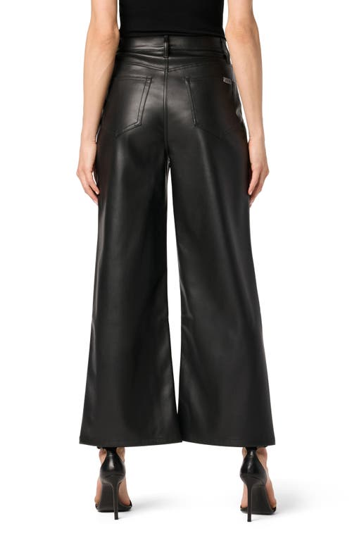 Joe's Faux Leather Ankle Wide Leg Pants In Black