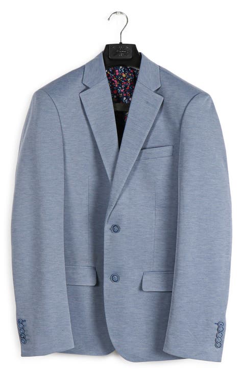 Solid Jersey Suit Jacket