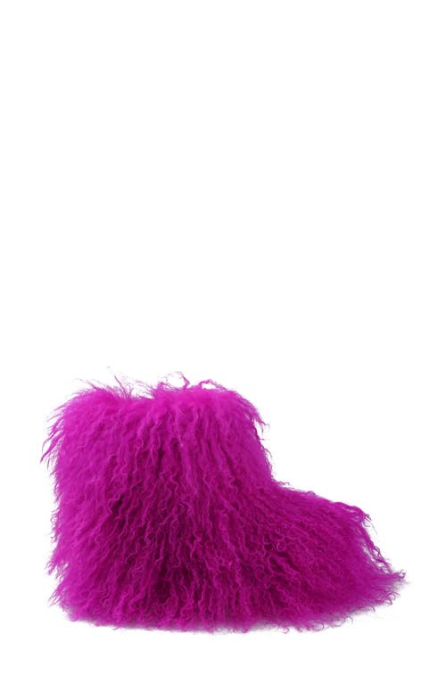 Zigi Risha Faux Fur Bootie In Fusch