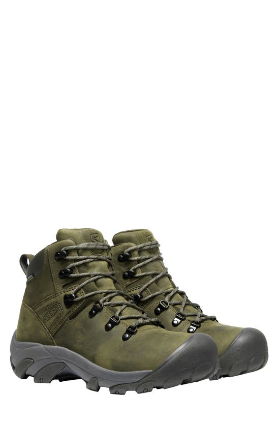 Keen Pyrenees Hiking Boot In Dark Olive/ Forest Night