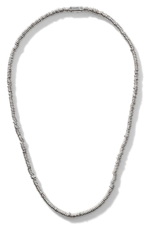 John Hardy Heishi Sterling Silver Beaded Necklace at Nordstrom, Size 22