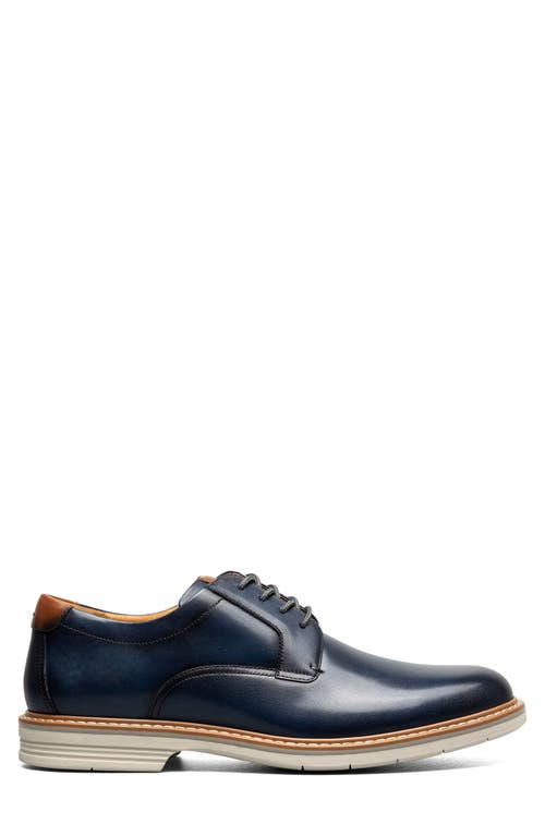 Shop Florsheim Norwalk Plain Toe Derby In Navy