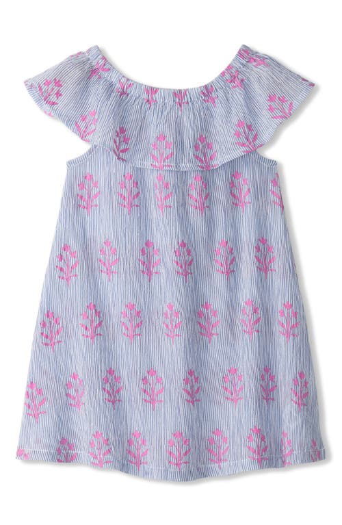 Hatley Wildflower Ruffle A-Line Dress in Light Blue at Nordstrom, Size 18-24M