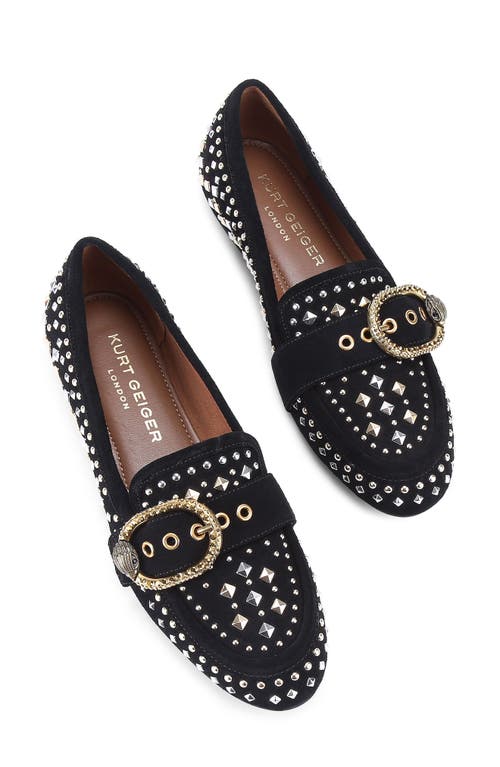 Shop Kurt Geiger London Mayfair Stud Loafer In Charcoal