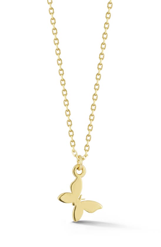Ember Fine Jewelry Butterfly Pendant Necklace In 14k Gold