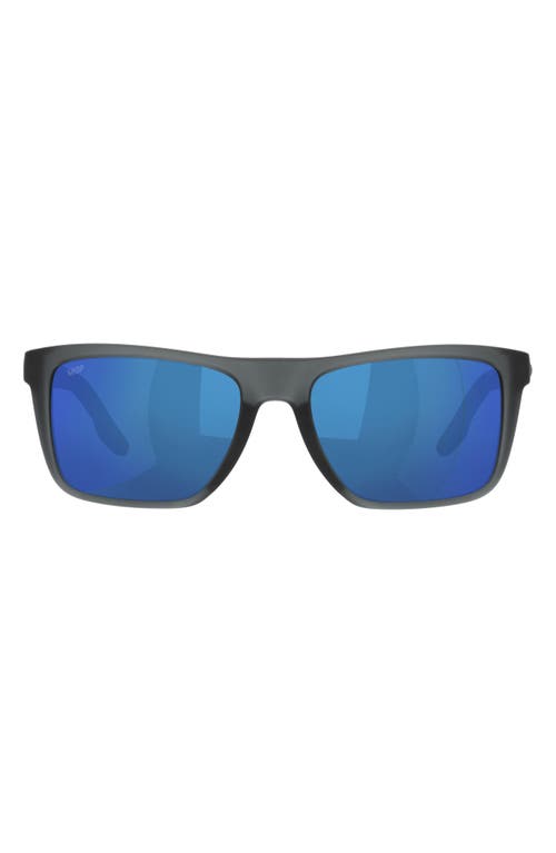 Costa Del Mar Mainsail 55mm Mirrored Polarized Rectangular Sunglasses in Blue Mirror at Nordstrom