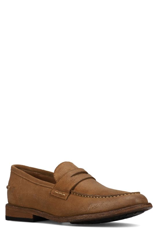 Shop Frye Tyler Penny Loafer In Almond