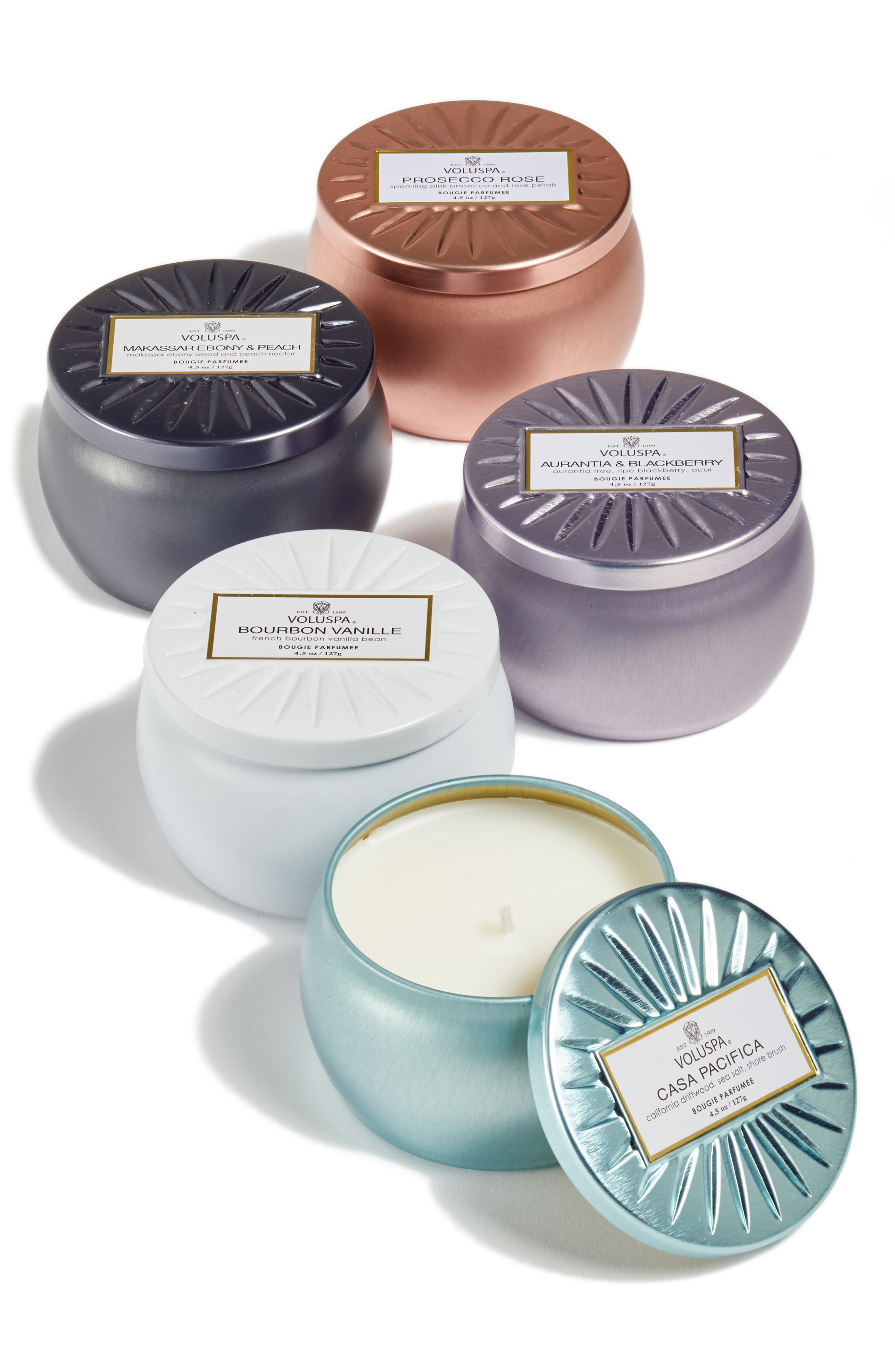 Voluspa Vermeil Mini Tin Candle Set (40 Value) Nordstrom
