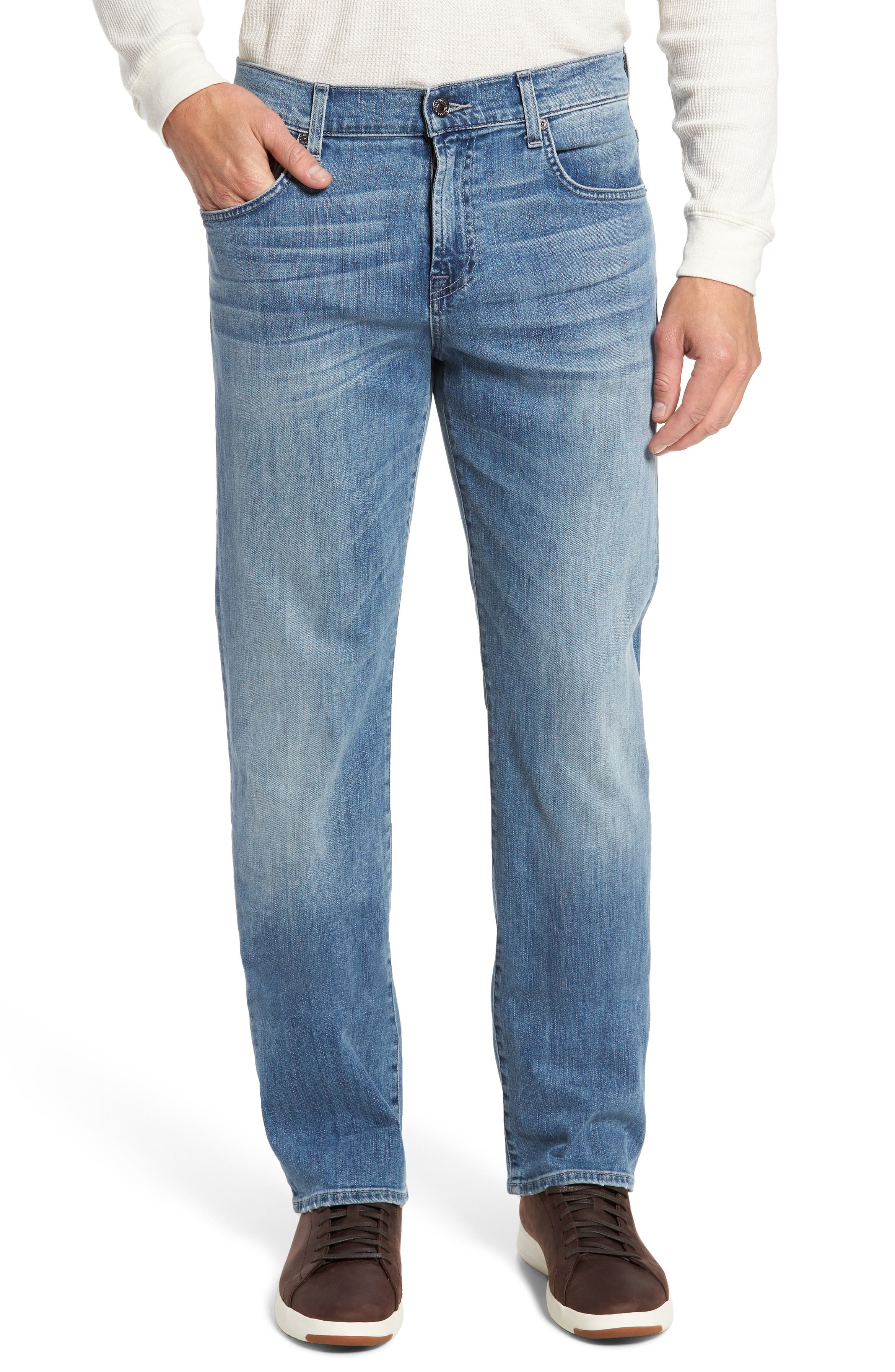 7 For All Mankind® Carsen Luxe Performance Straight Leg Jeans (Homage ...