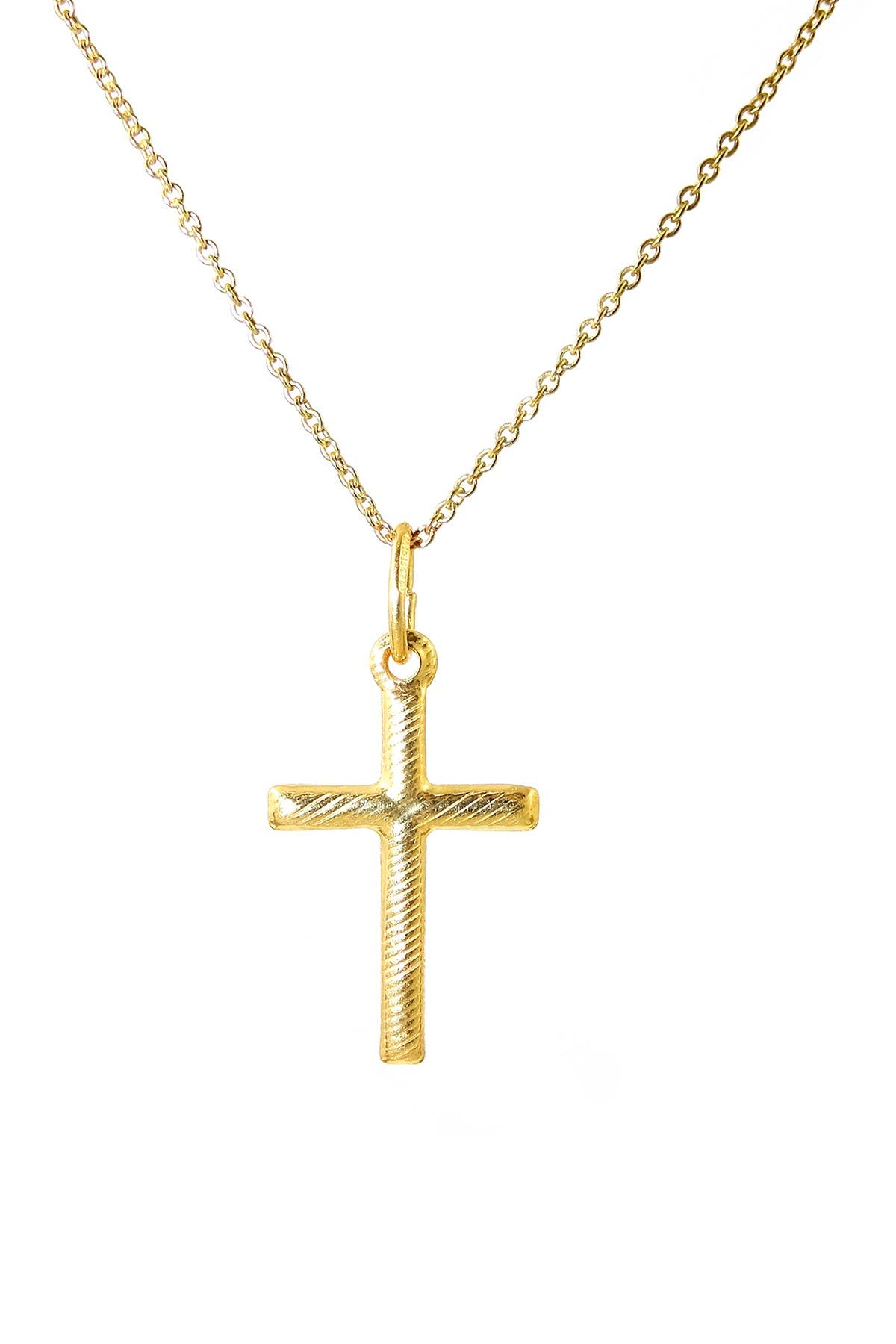 18k italian gold crosses