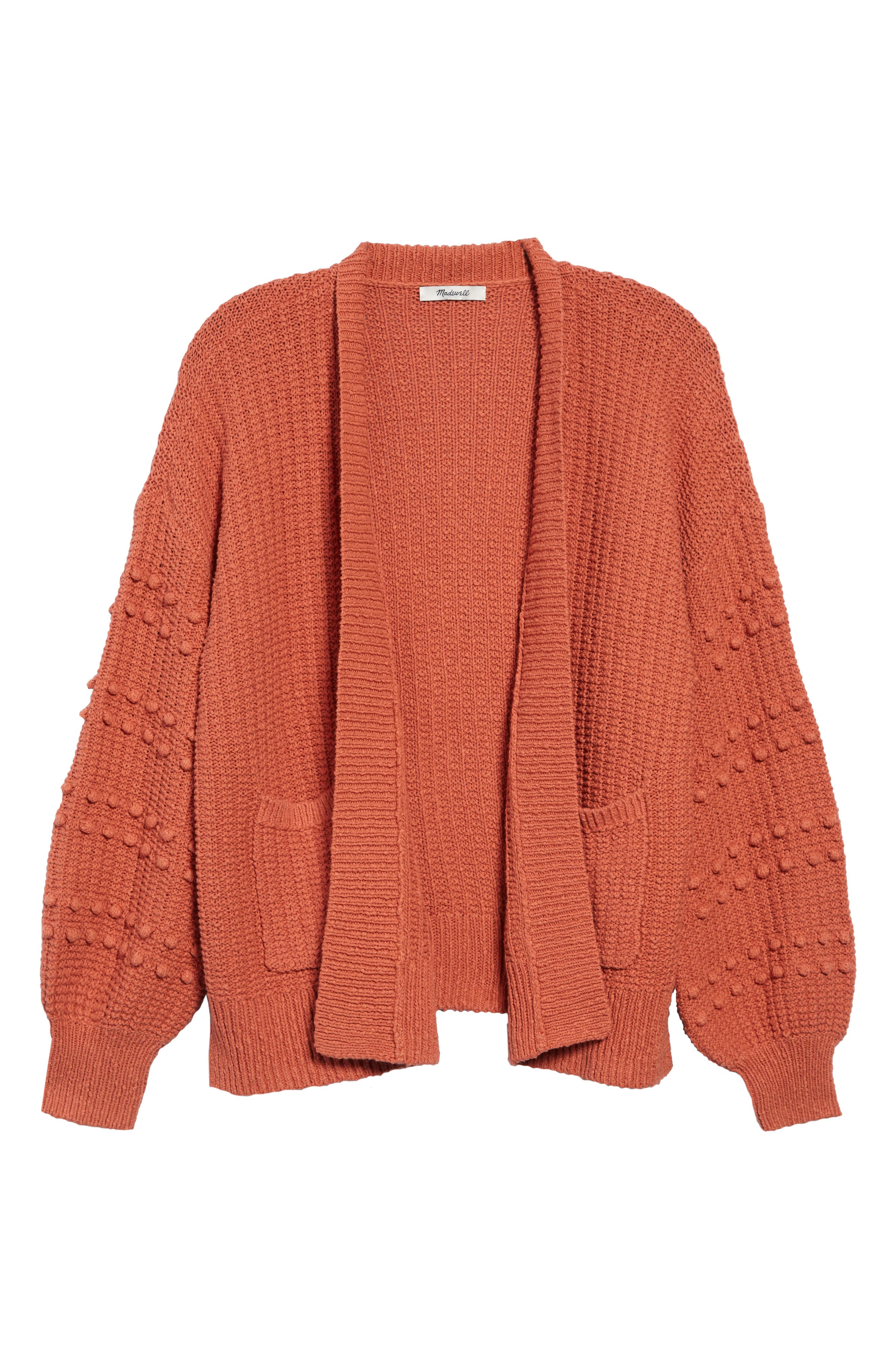 madewell bobble cardigan sweet dahlia
