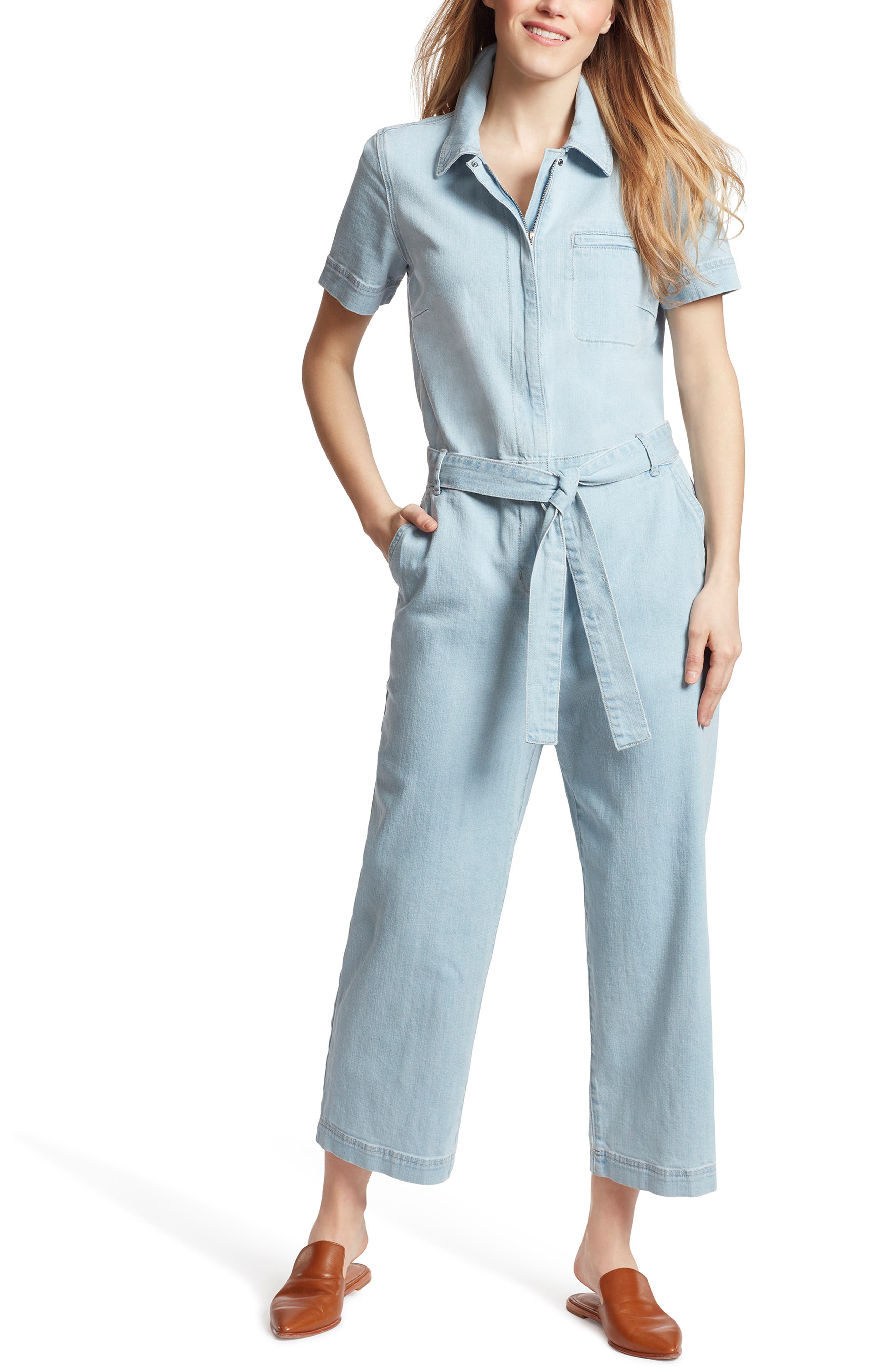nordstrom denim jumpsuit