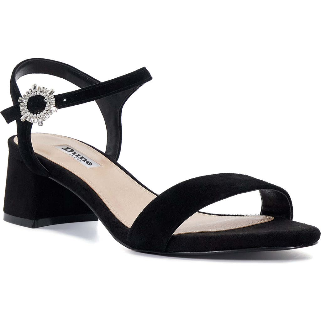 Dune London Measure Ankle Strap Sandal in Black