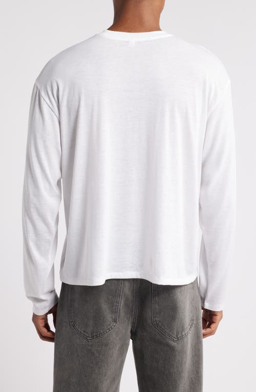 Shop Elwood Burnout Long Sleeve T-shirt In Bright White