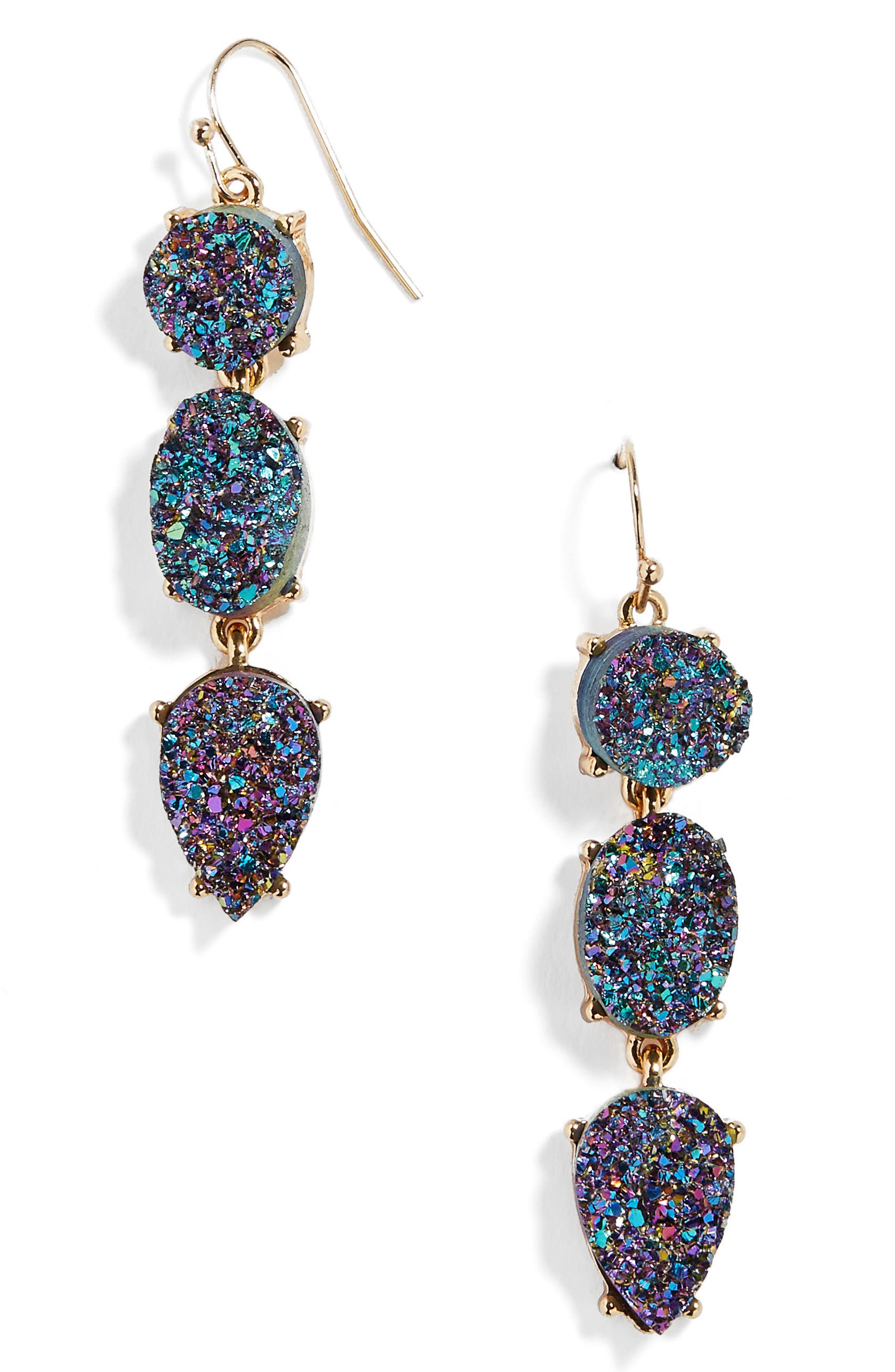 BaubleBar Mieko Drusy Drop Earrings Nordstrom