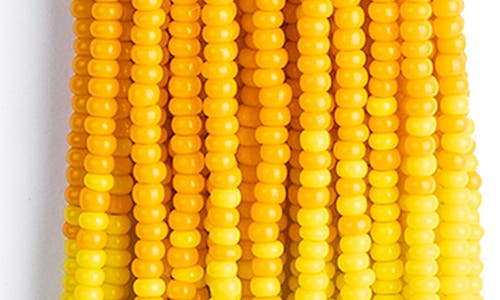 Deepa Gurnani Lalika Bead Drop Earrings In Yellow