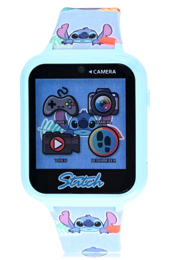 Accutime Kids Disney Lilo & Stitch Blue Educational Learning Touchscreen  Smart Watch Toy for Girls, Boys, Toddlers - Selfie Cam, Learning Games