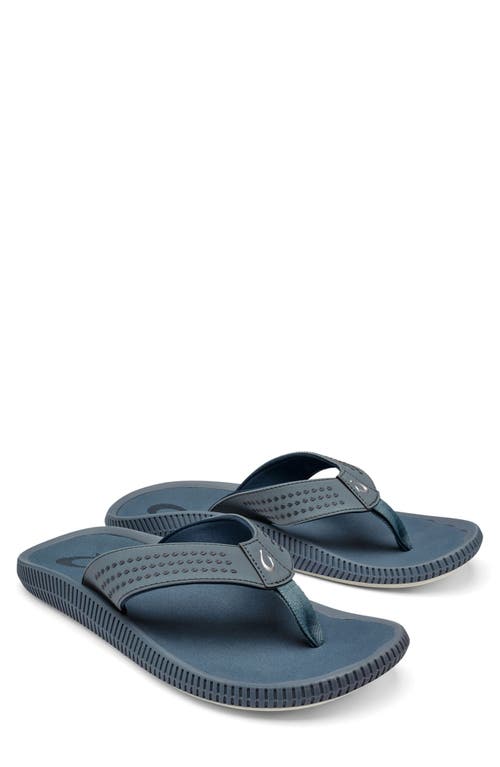 Shop Olukai Ulele Flip Flop In Storm/storm