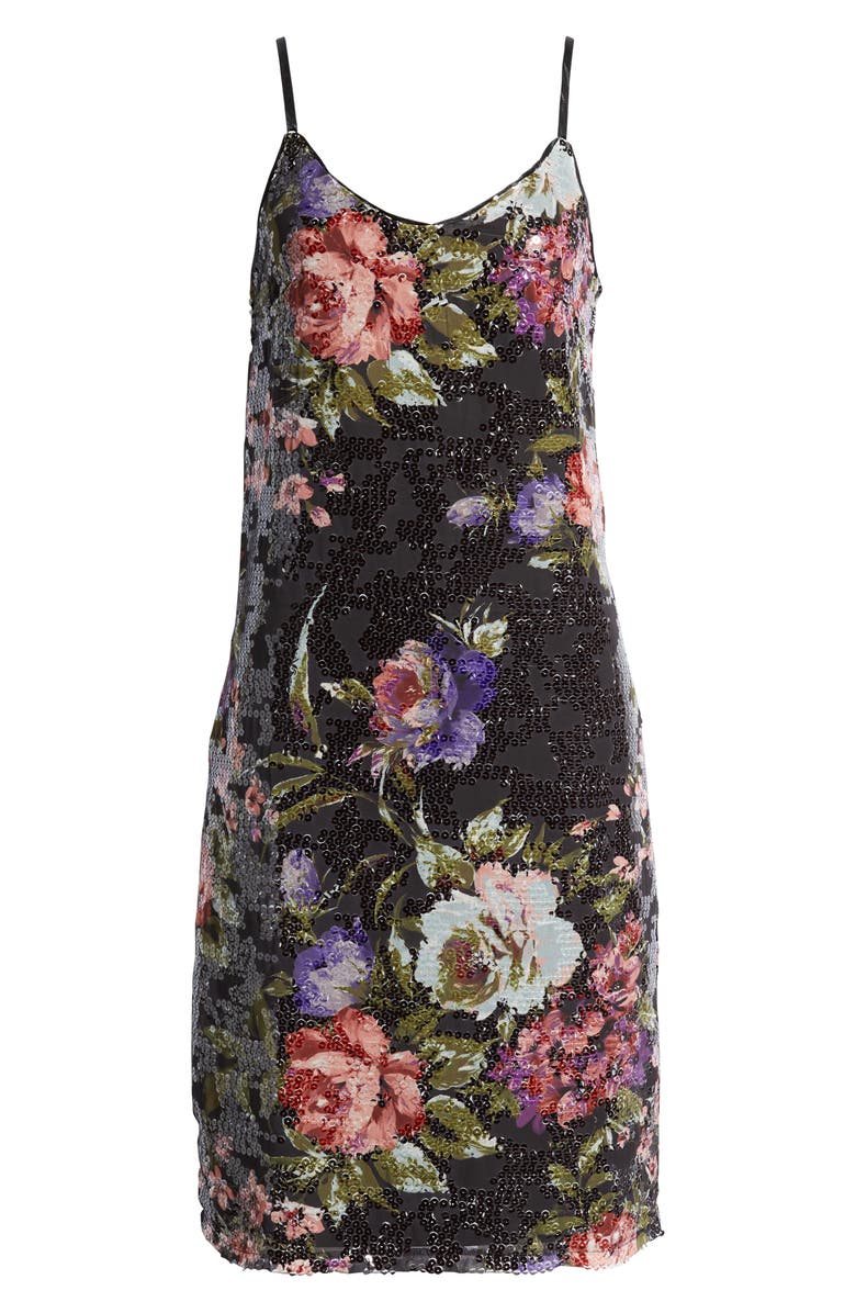 BTFL-life Floral Print Sequin Tank Dress | Nordstrom
