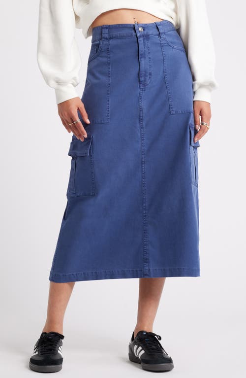 Shop Bp. Carpenter Cotton Blend Cargo Skirt In Blue Indigo