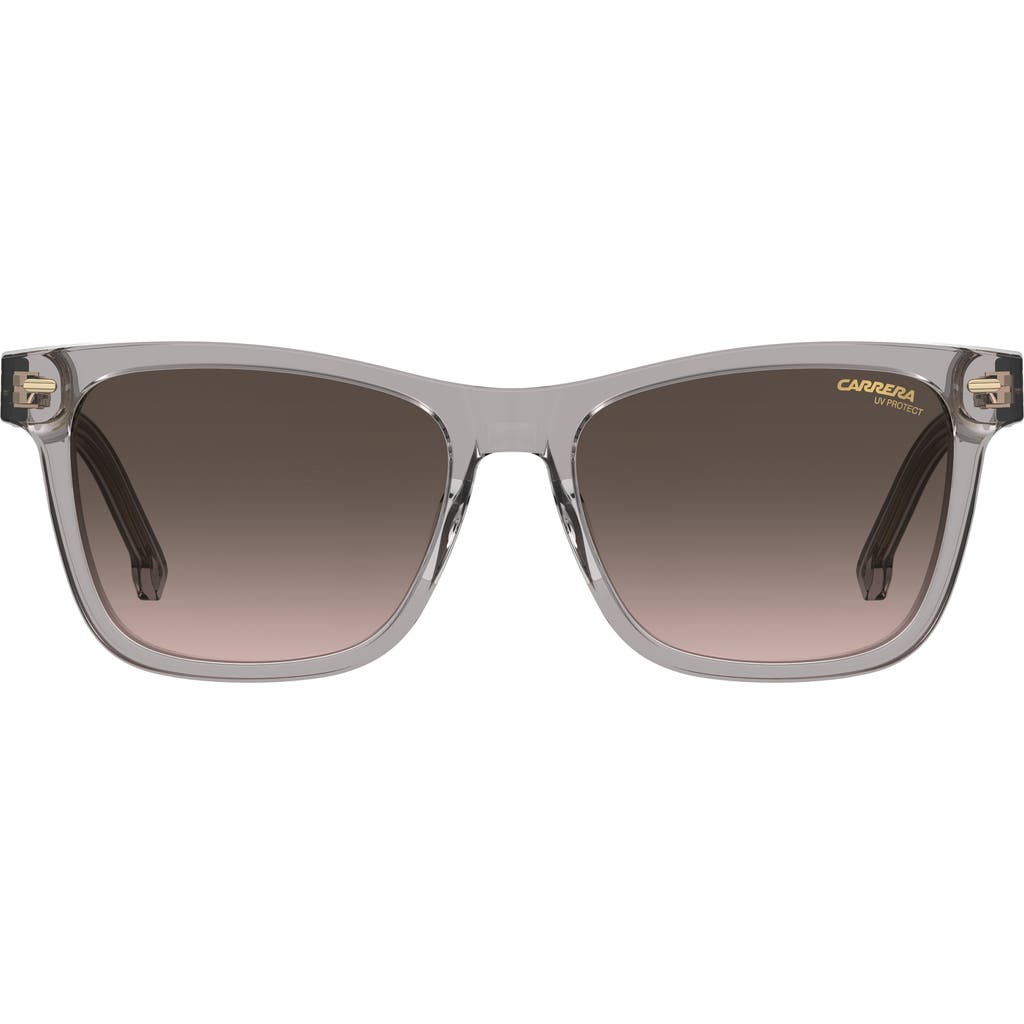 Carrera Eyewear 54mm Gradient Rectangular Sunglasses In Grey/brown Gradient