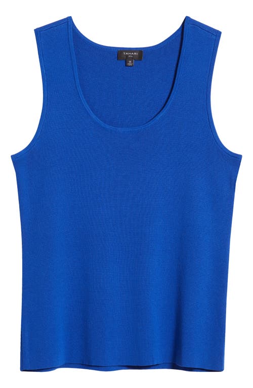 Shop Tahari Asl Knit Tank In New Royal