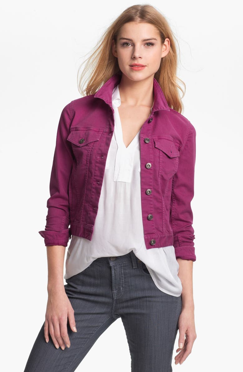 Two by Vince Camuto Colored Denim Jacket (Petite) | Nordstrom