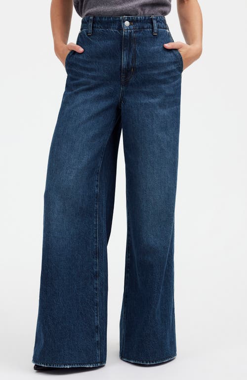 Madewell Wide Sweep Denim Jeans In Poplaski Wash