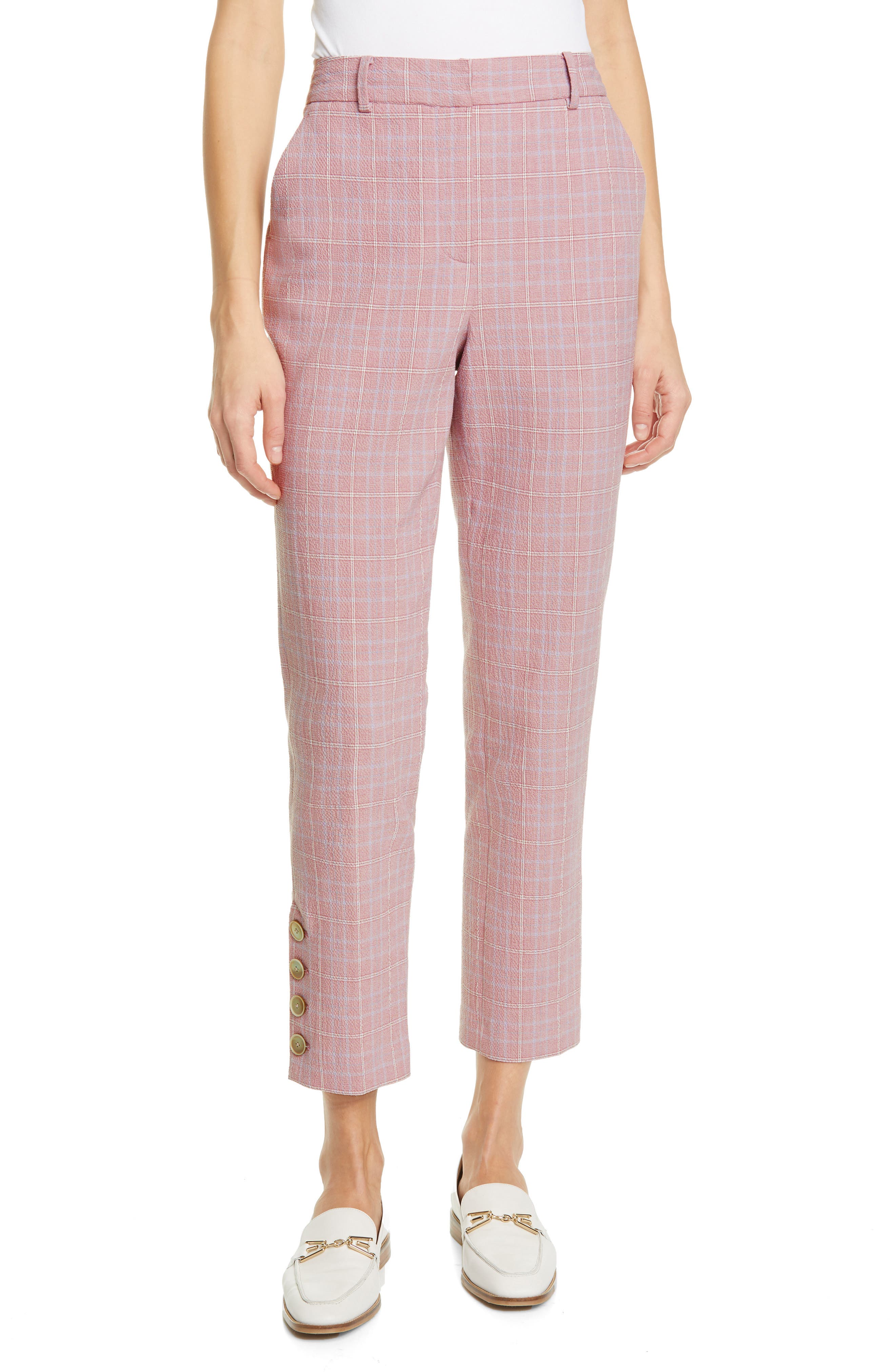 tailored plaid pants