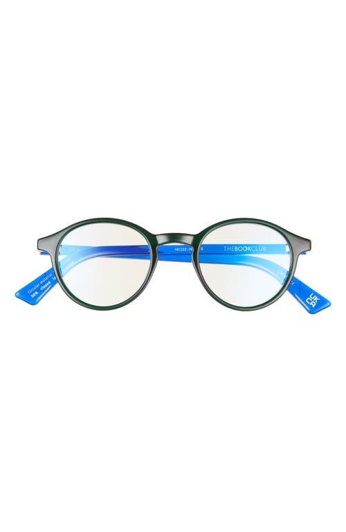 The Book Club So Rando 46mm Blue Light Blocking Reading Glasses in Green at Nordstrom, Size +3.00