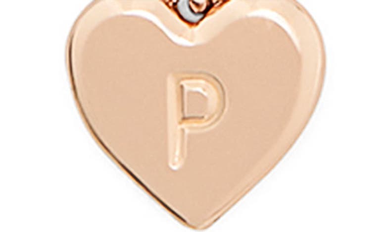 Shop Kate Spade Initial Heart Pendant Necklace In Gold - P