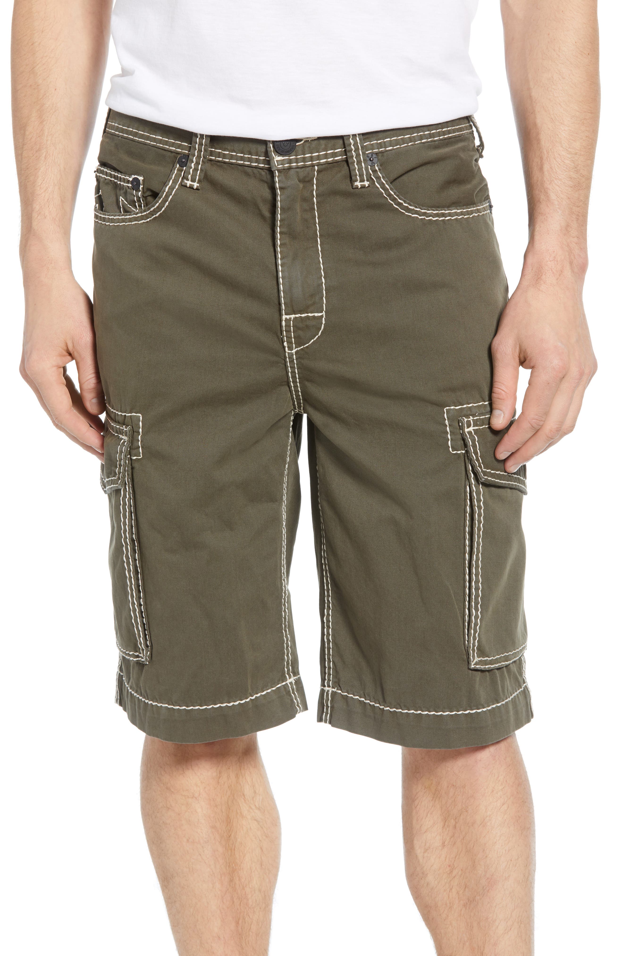 True Religion Brand Jeans Cargo Shorts, Green