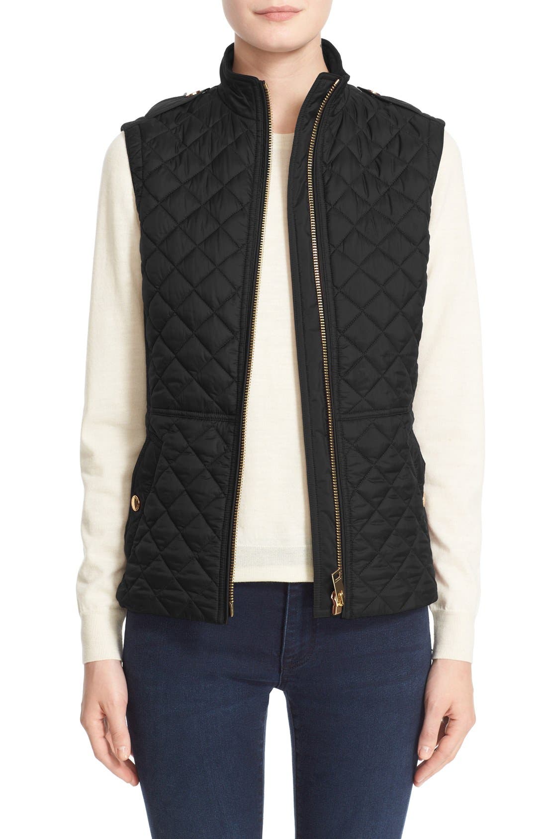 burberry quilted vest