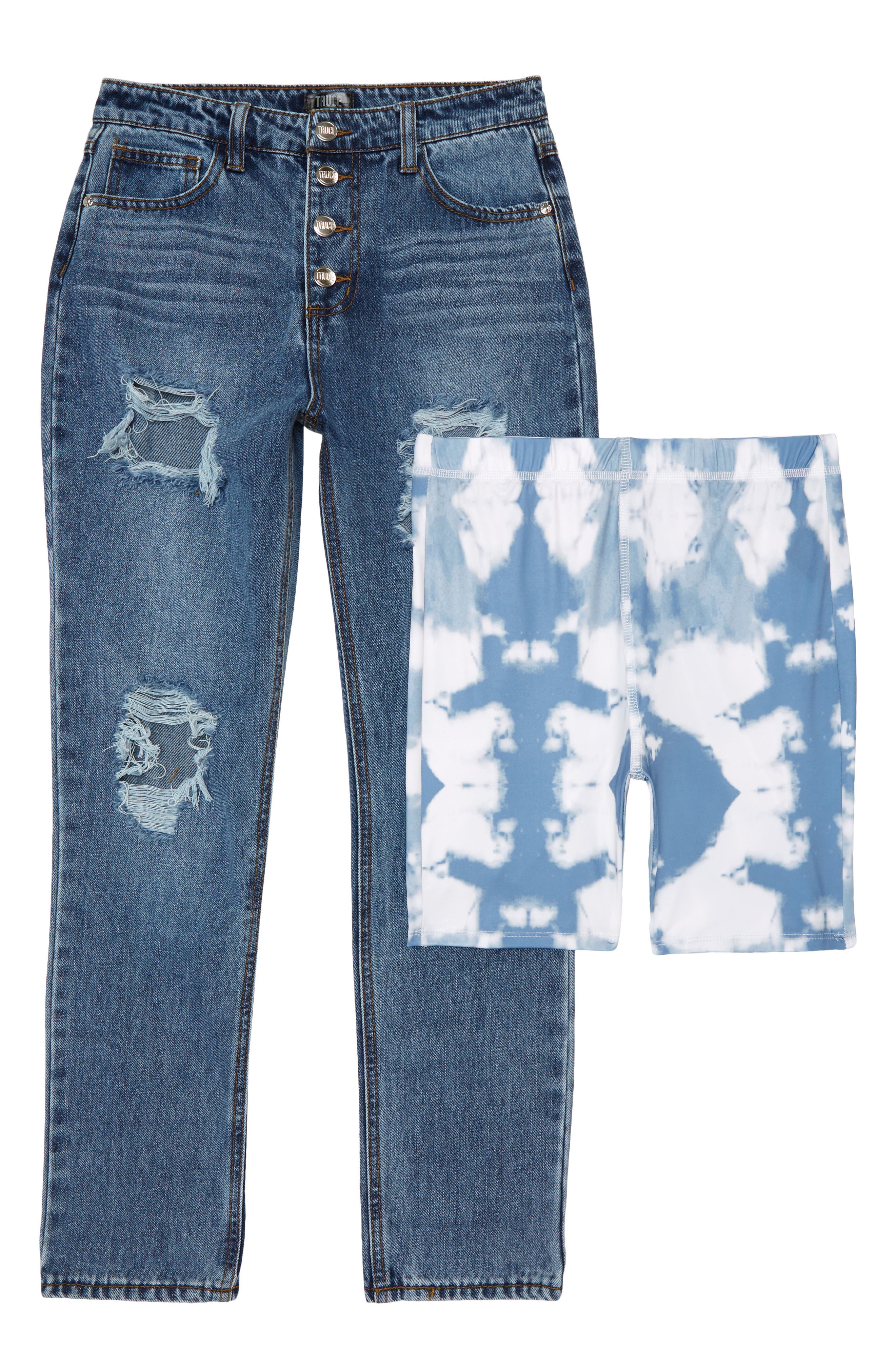 Truce Kids' Boyfriend Jeans with Bike 