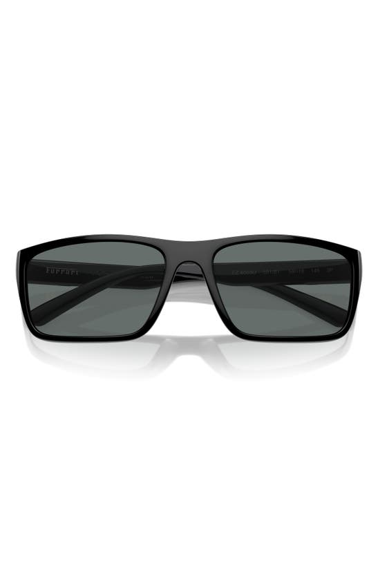 Scuderia Ferrari X 59mm Rectangular Sunglasses In Black