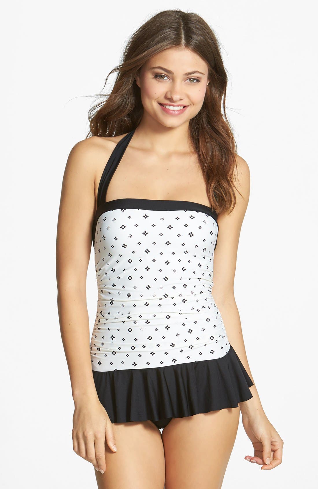 Eco Swim Shirred Swimdress Nordstrom