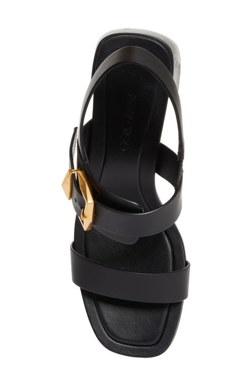 Shop Jimmy Choo Hawke Sandal In Black/gold