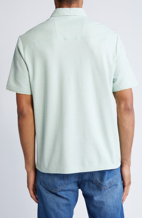 Shop Tommy Bahama Cocktail Mixer Islandzone® Five O'clock Performance Polo In Light Wasabi Heather