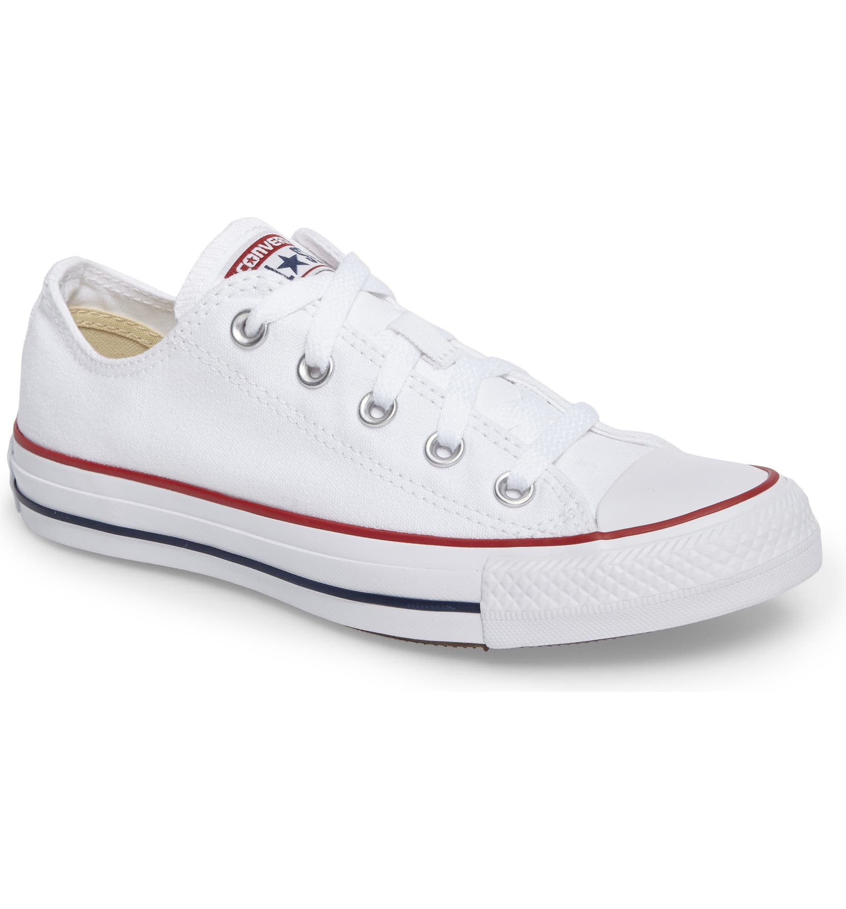 CONVERSE Chuck Taylor<sup>®</sup> Low Top Sneaker, Main, color, OPTIC WHITE