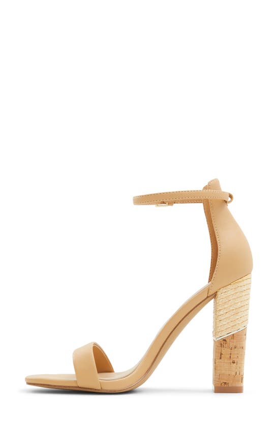 Shop Aldo Hazelia Ankle Strap Sandal In Other Dark Beige