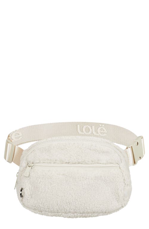 Jamie Faux Shearling Belt Bag in Abalone