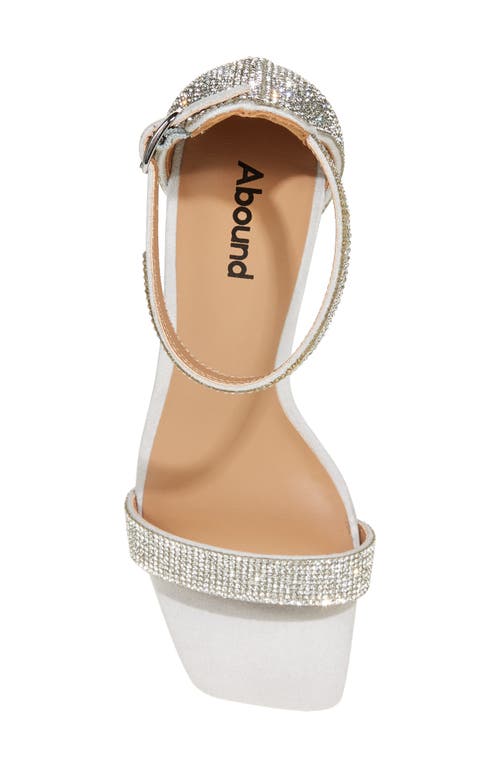 Abound Finn Rhinestone Sandal In Silver Stone