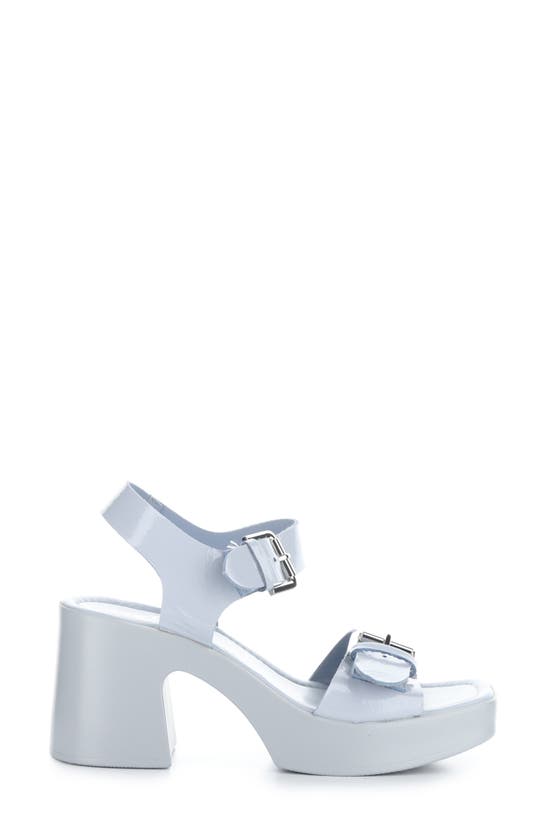 Shop Bos. & Co. Vela Ankle Strap Platform Sandal In Ice Nappalak