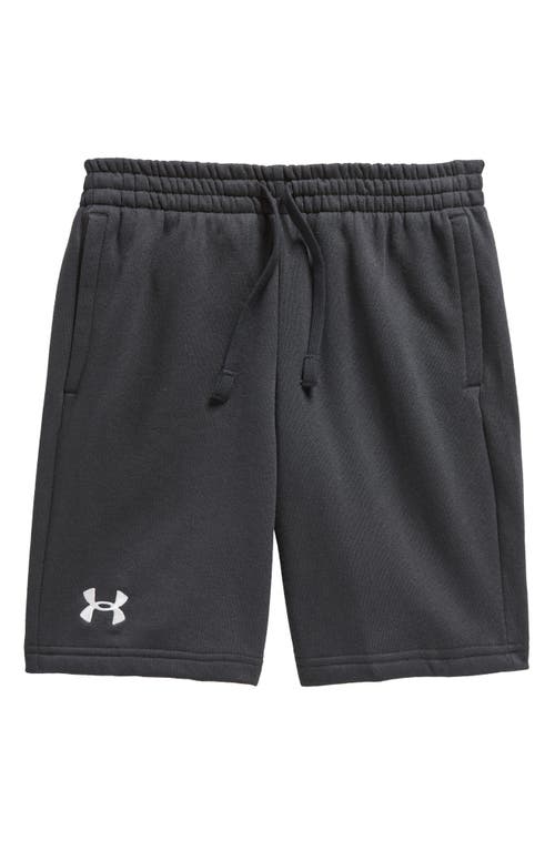 Under Armour Kids' Rival Fleece Shorts In Black//white