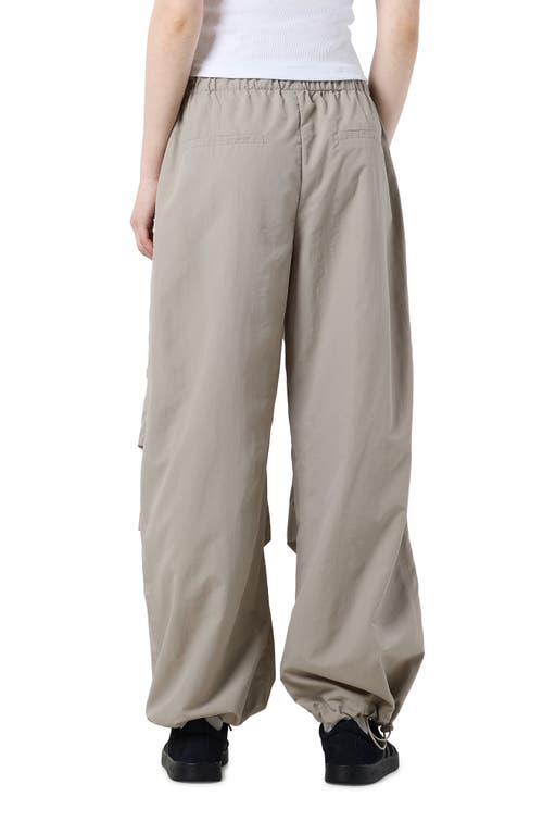 Shop Noisy May Didi Nylon Parachute Pants In Agate Gray