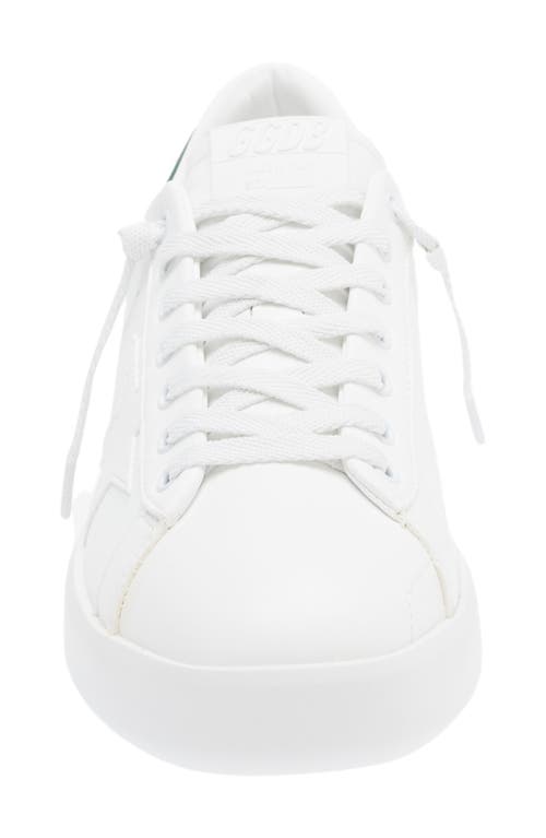Golden Goose Purestar Low-top Sneakers In White/green